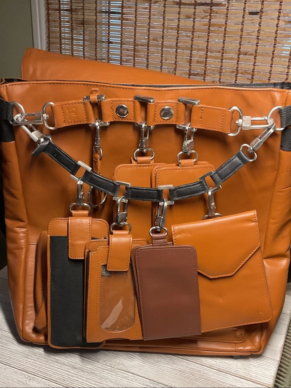 H2CO leather laptop messenger bag Traffic Bag